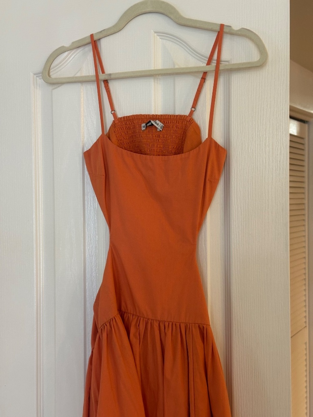 Abercrombie - Orange - Drop-Waist Cutout Maxi Dress - Picture 4 of 9